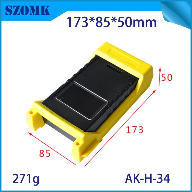 Мм 4 шт., 173*85*50 мм настольный пластиковый Электрический ручной корпус с резиновой защитой корпуса ЖК-дисплей abs корпус для печатной платы дизайн