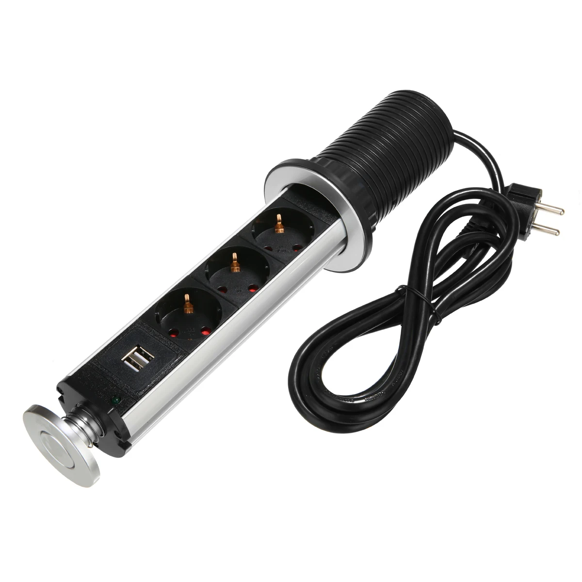 Выдвижная настольная розетка с 2 USB портами 250 В 16 А вверх 3|Электрические розетки| |