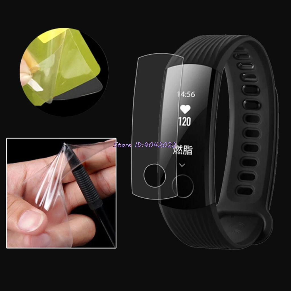 TPU Ultra Thin Screen Protector For Huawei Honor Band 3 Youth Smart Watch