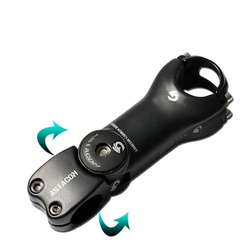 

Mountain Bike Road Bicycle Full Carbon Fibre Adjustable Multi-angle A-head Stem 0-45 Degree for 31.8mm Handlebar 28.6mm Fork