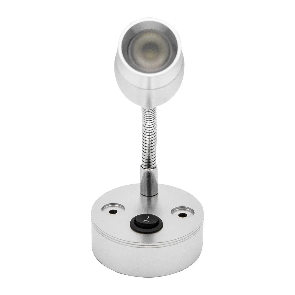 MACHSWON LED Spot Reading Lights Warm Light 2PCS 12V Interior Lights with Switch for Camper Motorhome Caravan Van Boat