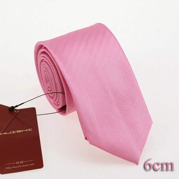 HUISHI Горячая плед в полоску галстуков для Для мужчин рубашка Свадебное Cravate Pour Homme розовый галстук вечерние Gravata Бизнес строгий галстук подарки - Цвет: TP-39