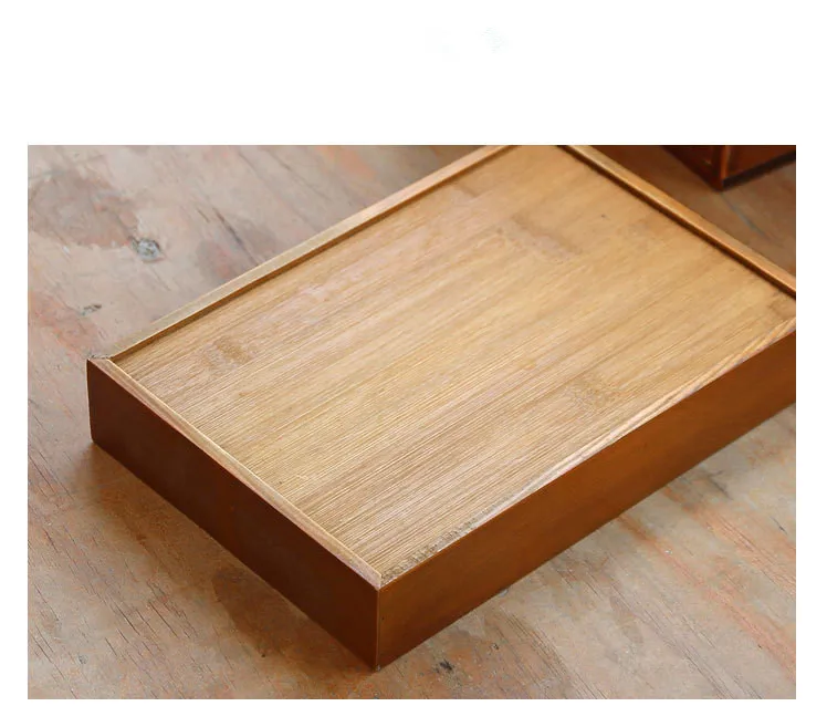 1PC Creative Home Bamboo Store Saucer Restoring Ancient Solid Wood Tea Tray Sitting Room Tablet Hotel Tray Bamboo JL 002