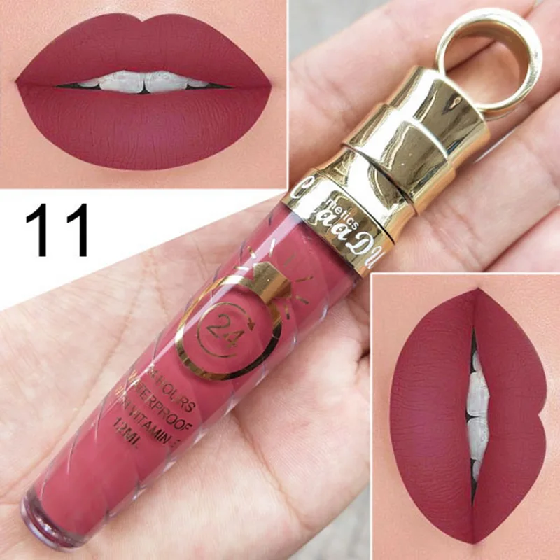 

Manooby 9 Colors Matte Lipstick Long Lasting Liquid lipstick Lip Gloss Cosmetics Makeup Beauty Girl Easy to Wear Makeup