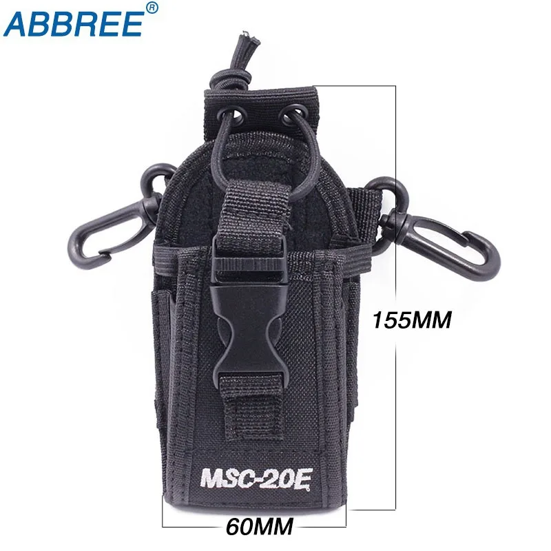 ABBREE MSC 20E нейлоновая сумка для переноски Чехол BaoFeng UV 5R 82 XR 9RPlus YAESU TYT WOUXUN Mototrola иди и