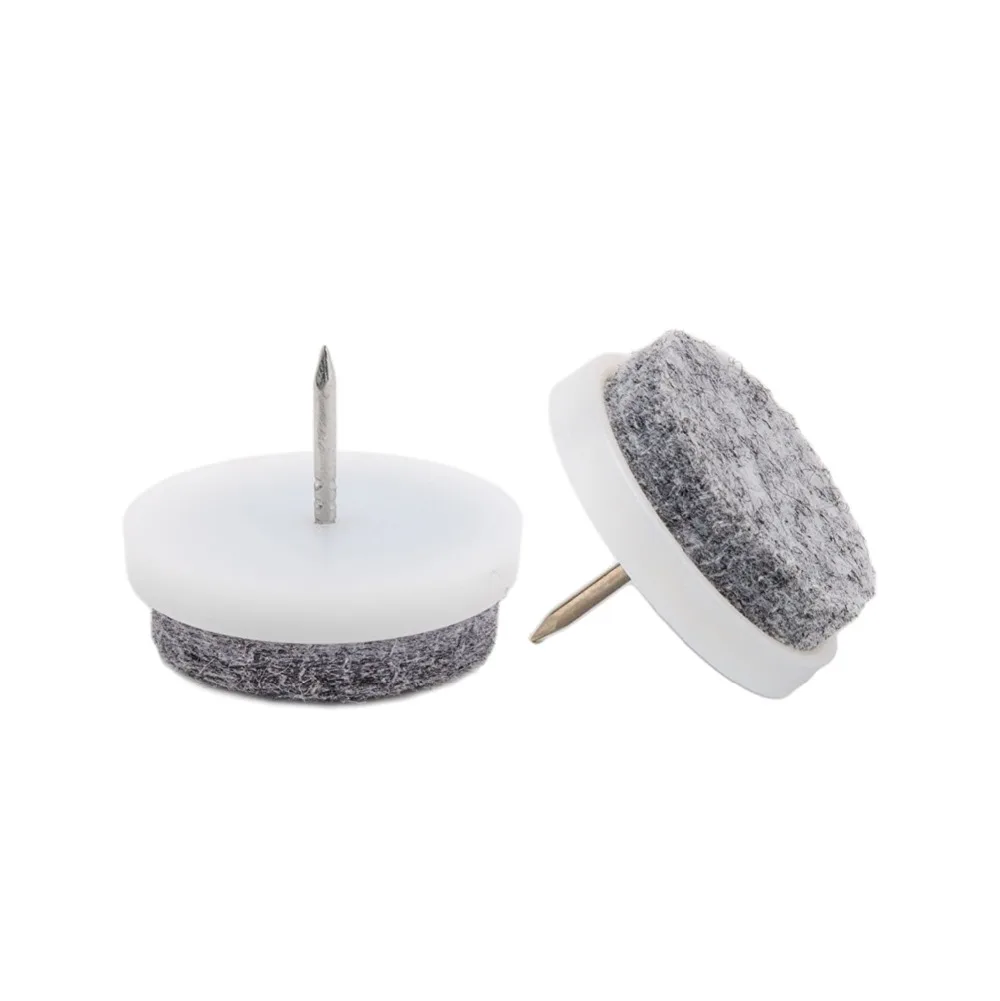 Metal Furniture Glides 30mm Professional Quality Chair Glider Felt Glides with Screw 30