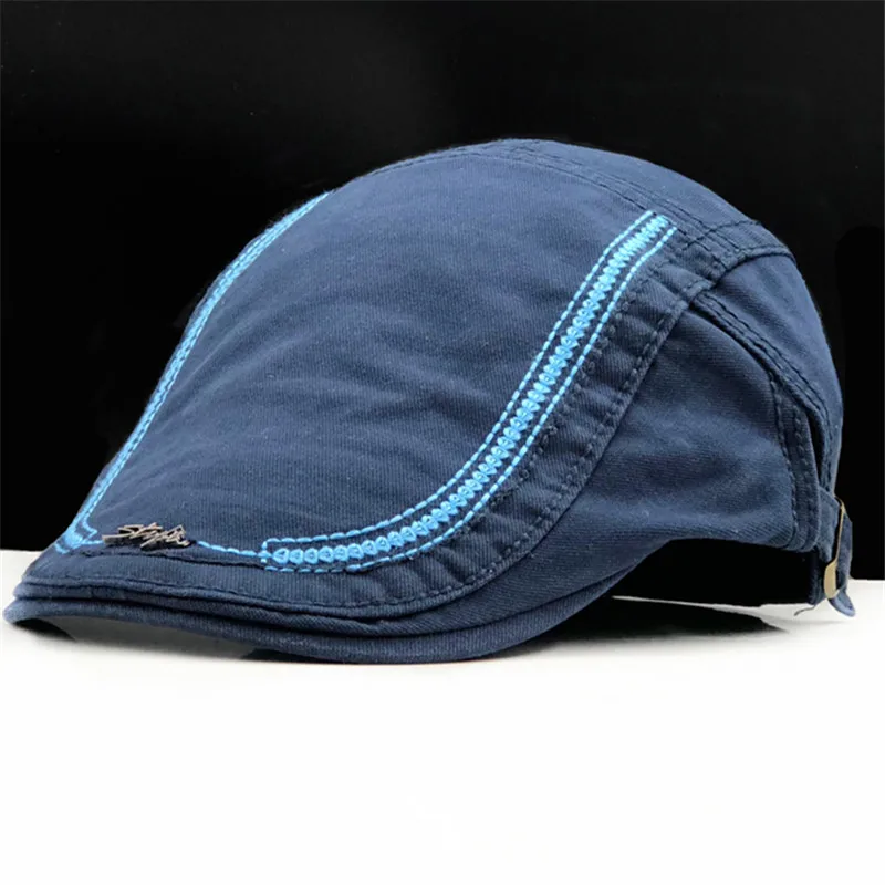 New Casual British Style Unisex Solid Cabbie Hats Caps Newsboy Cap Flat Hat Irish Newsboys Caps For Men And Women