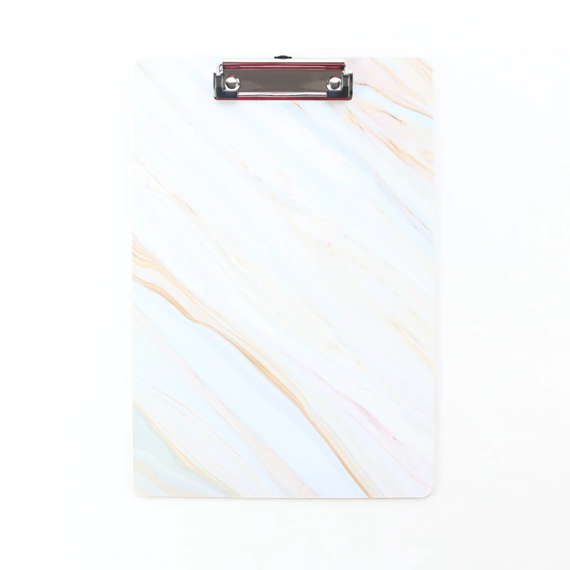 Domikee A4 креативный мраморный узор Деревянный планшет, офисный школьный блокнот для рисования папка для документов органайзер канцелярские принадлежности - Цвет: Светло-серый