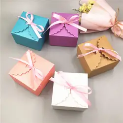 Красочные коробки с различными свободными лентами для ювелирных изделий/Прополка конфеты/Очаровательные подарки для переноски упаковка