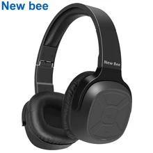 New Bee Active Noise Cancelling Wireless Bluetooth Headphone ANC Stereo Foldable Headset with Microphone for Phone PC TV