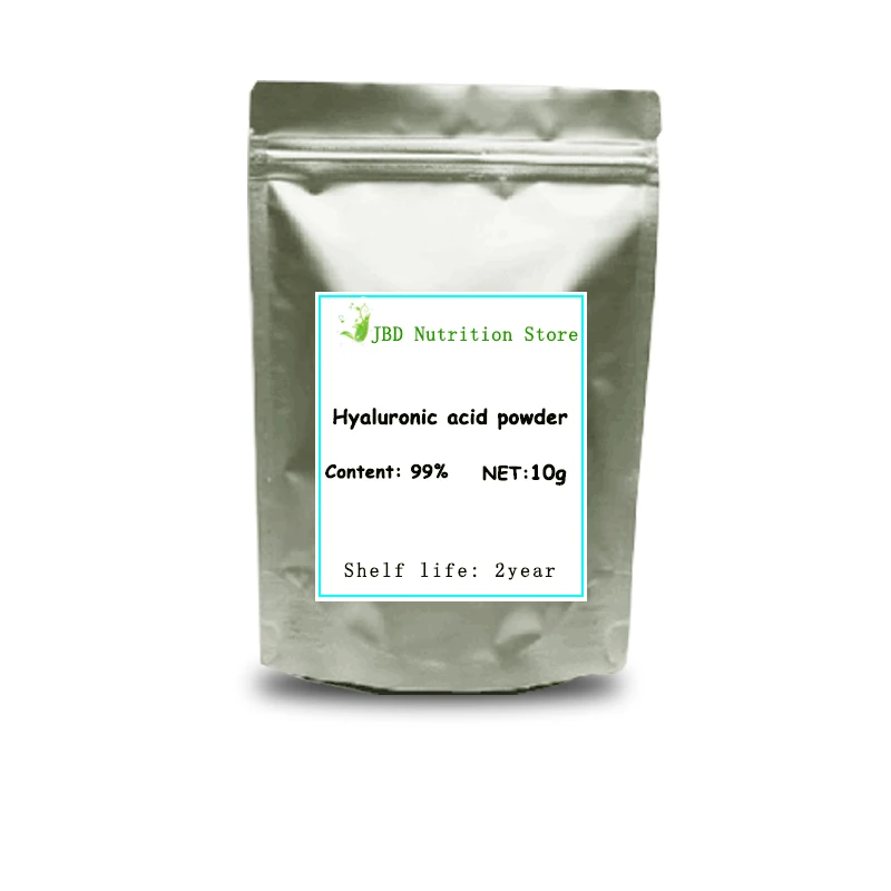 

10g Cosmetic Grade Hyaluronic Acid 99% Powder Anti-wrinkle,Moisturizing Whitening Replenishing water, Anti-aging, free shipping