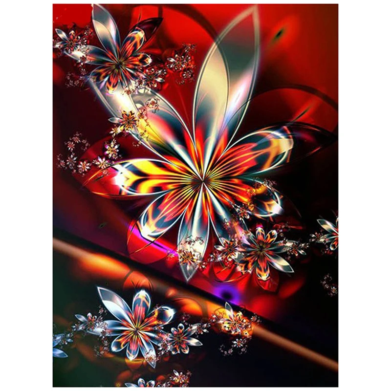 

Full Square drill 5D DIY Diamond embroidery Golden butterfly flower Diamond Painting Cross Stitch Rhinestone Mosaic decor