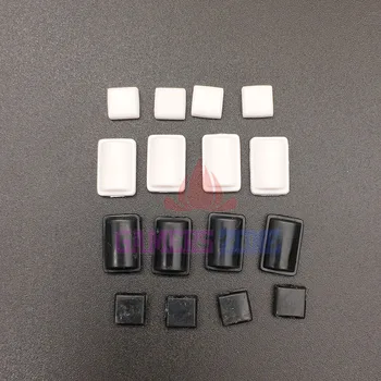 

10SETS Black White 8 In1 Set For WII Console Screw Rubber Feet Cover Set