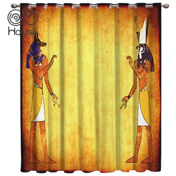 

COCOHouse Egypt Window Blinds Kitchen Floral Indoor Fabric Decor Kids Window Treatment Ideas Party Decoration Window Draperies D