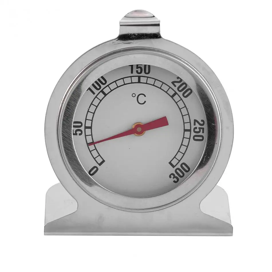 1Pcs Oven Thermometer Stainless Steel Stand Up Thermometer Gauge