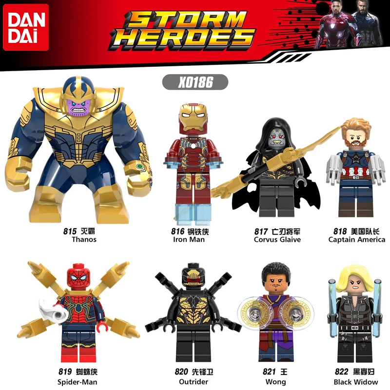 

HOT Marvel's DC Avengers 3 Infinity War Building Blocks Compatible LegoINGlys bricks Figures Thanos Iron Man gifts for kids