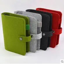 Винтажный Дневник для путешествий ярких цветов, дневник из шерстяного войлока А5 А6, офисный блокнот