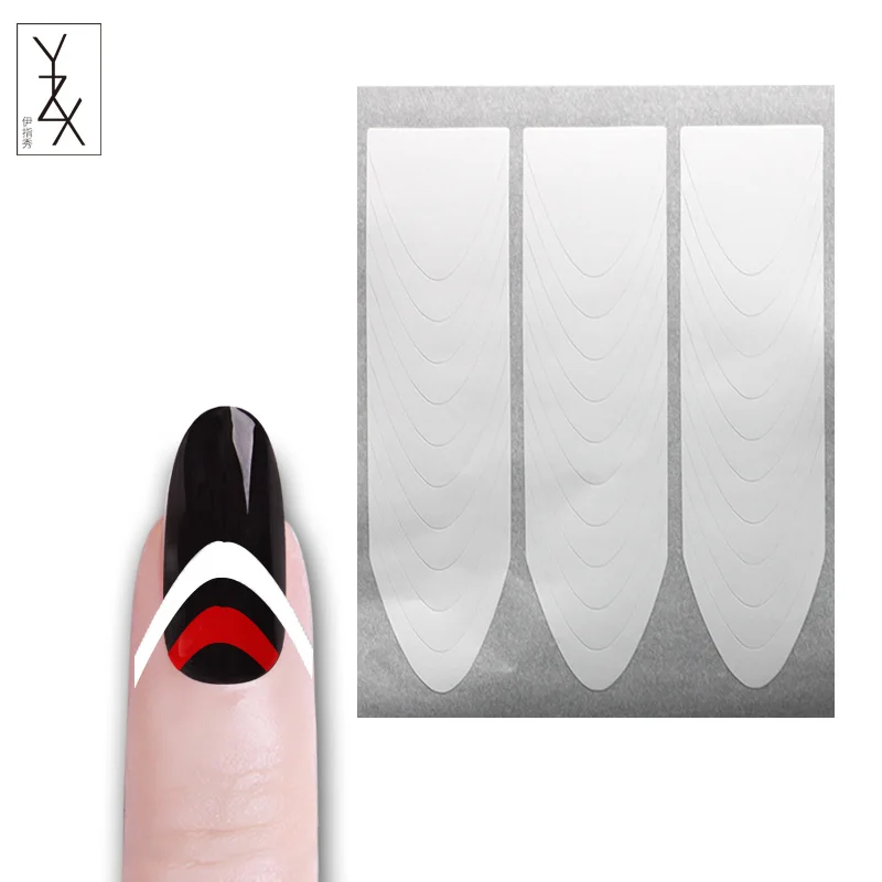 YZX 5 шт./компл. гель для ногтей Французский Советы наклейки логотип пират шаблон для ногтей Рождество обертывание ногтей Лента слайдер наклейки украшения
