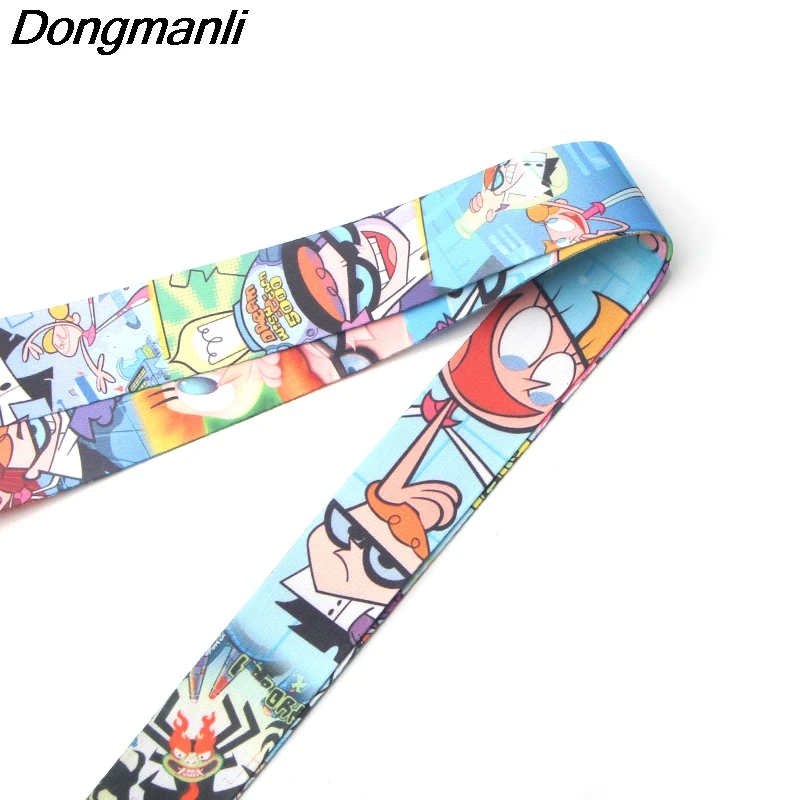 P3379 Dongmanli Dexter's Lab брелок Lanyards держатель удостоверения личности ID карта Пропуск Тренажерный зал мобильный телефон USB бейдж держатель ключевой ремень