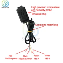 SHT20 Temperature Humidity Sensor Probe RS485 Communication Modbus Protocol Temperature Humidity Monitor Transmitter Sensor цена SHT20 Temperature Humidity Sensor Probe RS485 Communication Modbus Protocol Temperature Humidity Monitor Transmitter Sensor цены онлайн
