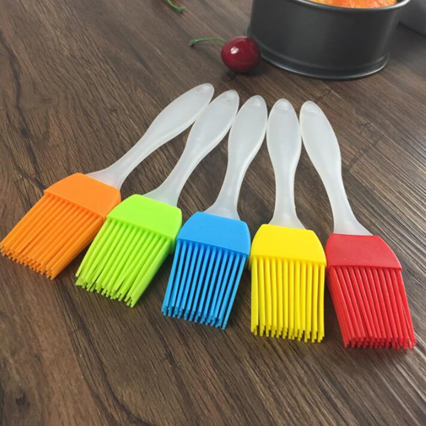 1pc Multi Color Silicone Basting Pastry Brush Oil Brushes For Cake