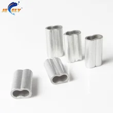 50 шт./лот пакет 2,0 мм-4,4 мм двойная алюминиевая трубка для подводной охоты длинная леска нейлоновая леска