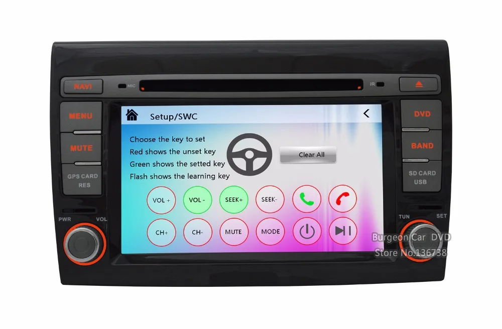 Excellent Touch Screen Car DVD Player For Fiat Bravo 2007 2008 2009 2010 2011 2012 2013 2014 Radio Ipod BT 3G WIFI GPS Navigation System 4