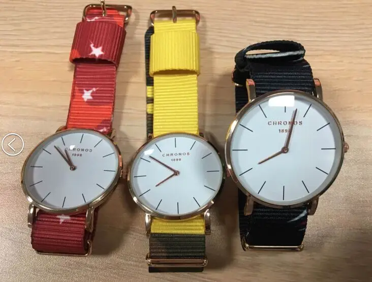 CHRONOS Romantic Creative Lovers Couple Unisex Fashion Nylon Strap Analog Round Quartz Wrist Watch Watches CHRONOS Romantic Creative Lovers Couple Unisex Fashion Nylon Strap Analog Round Quartz Wrist Watch Watches