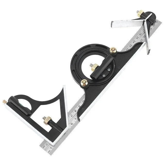 

300MM professional carpenter tools Combination Square Angle Ruler Stainless Steel protractor Multi-function Measuring Tool