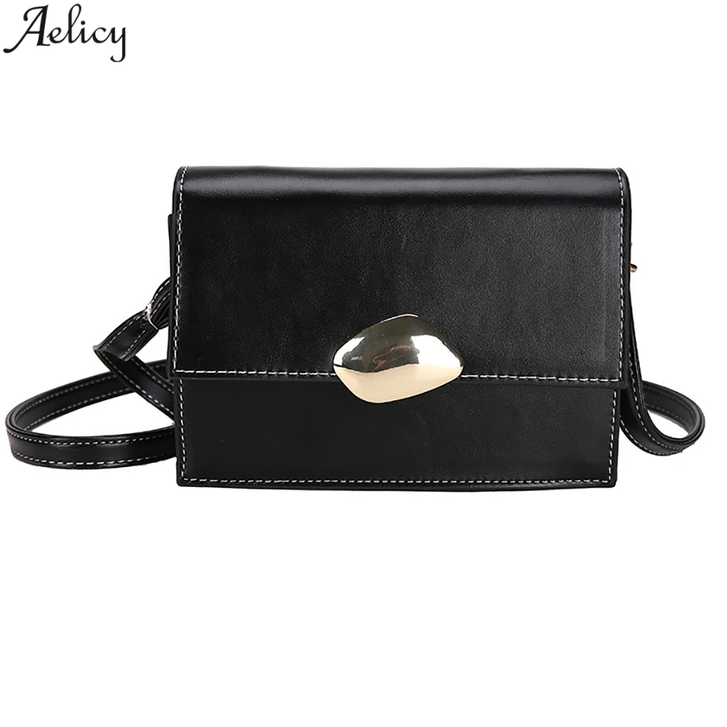 

Aelicy Chic Small Flap Bags Women Korean Style Leather Hasp Messenger Bag Ladies Simple Bag Student Girls Crossbaody Bag NEW