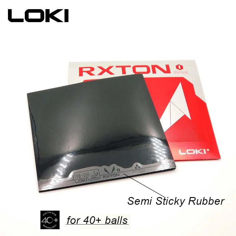 وكي RXTON1 ناشئين المعتمدة شبه لزجة تنس طاولة المطاط الصلب الإسفنج بينغ بونغ المطاط سريع هجوم الأحمر بينغبونغ المطاط