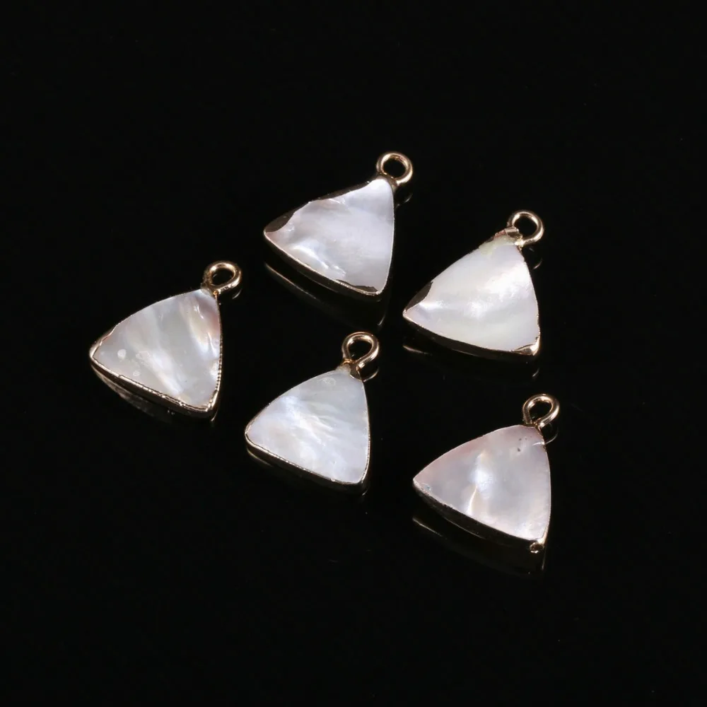 

2019 New 1 Piece Irregular Natural White Shell Pendant Necklace Jewelry Making Diy Charm Female Jewelry12*15MM