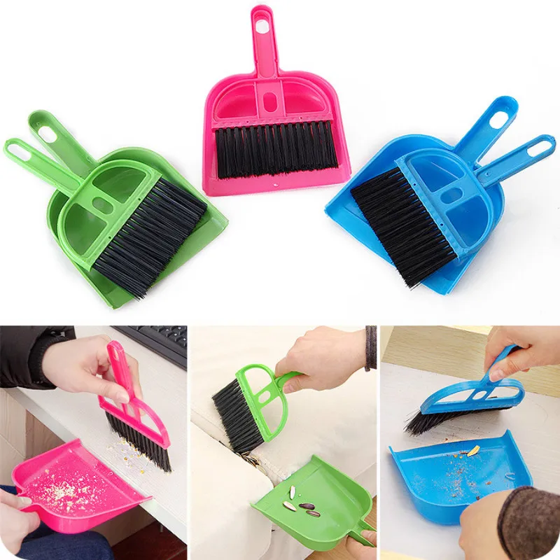 

Mini Desktop Sweep Cleaning Brush Small Broom Dustpan Set Shovel Garbage and Sweep the Ingenious Combination Daily Special New
