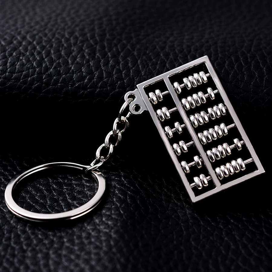 

Llaveros!Creative Abacus Keychain Chaveiros Metal Key Chain Ring Holder Personality Car Keyring porte clef Accessories Gift J014