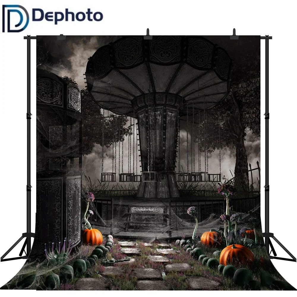 Dephoto бесшовный фон для фотосъемки ужасный парк развлечений Хэллоуин