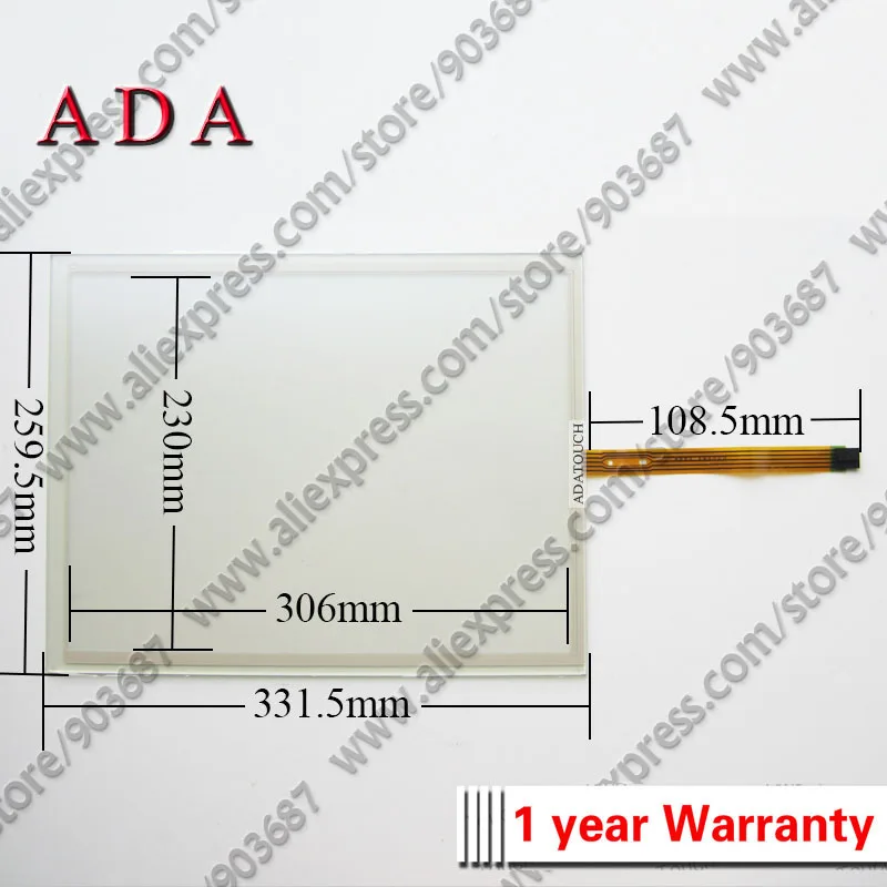 Сенсорная панель для 6AV7 861-2AB00-1AA0 6AV7861-2AB00-1AA0 плоская панель 1" сенсорный экран панель стекло дигитайзер толщина 3,3 мм