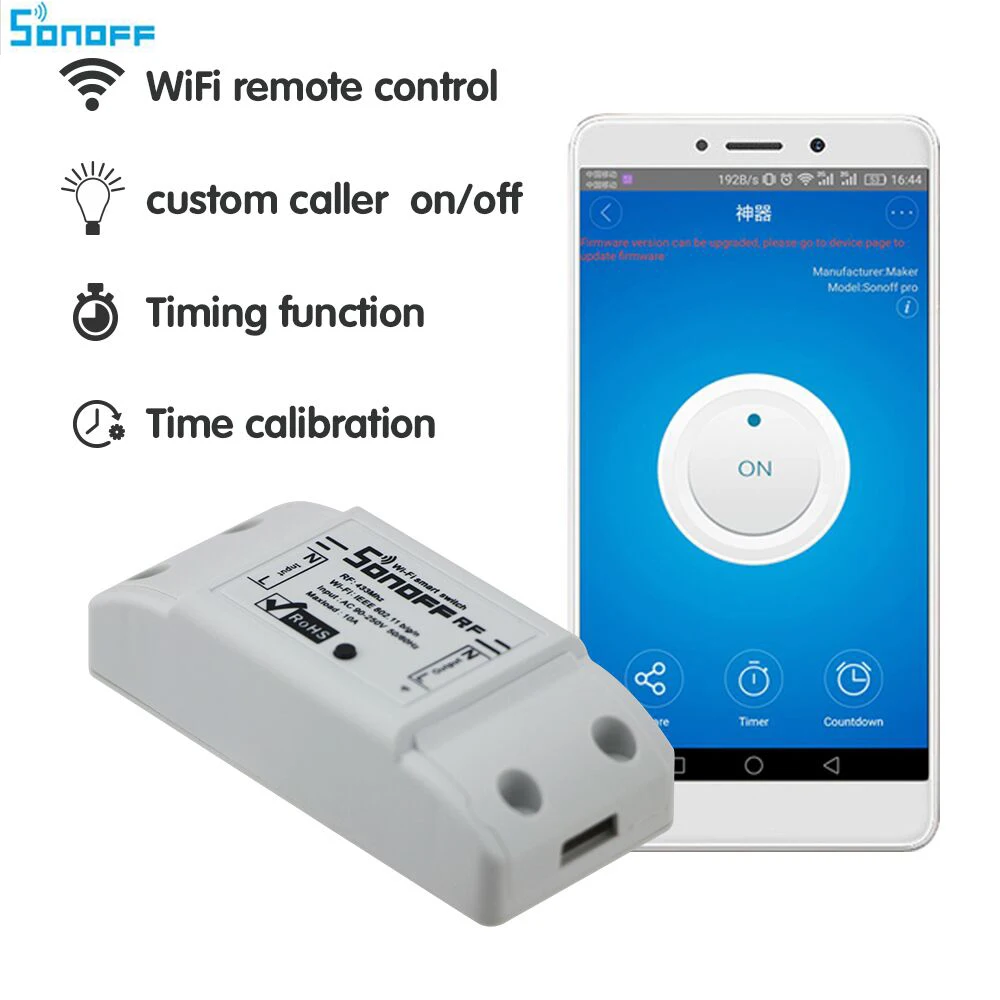 sonoff dc220v Remote Control Wifi Switch Smart Home