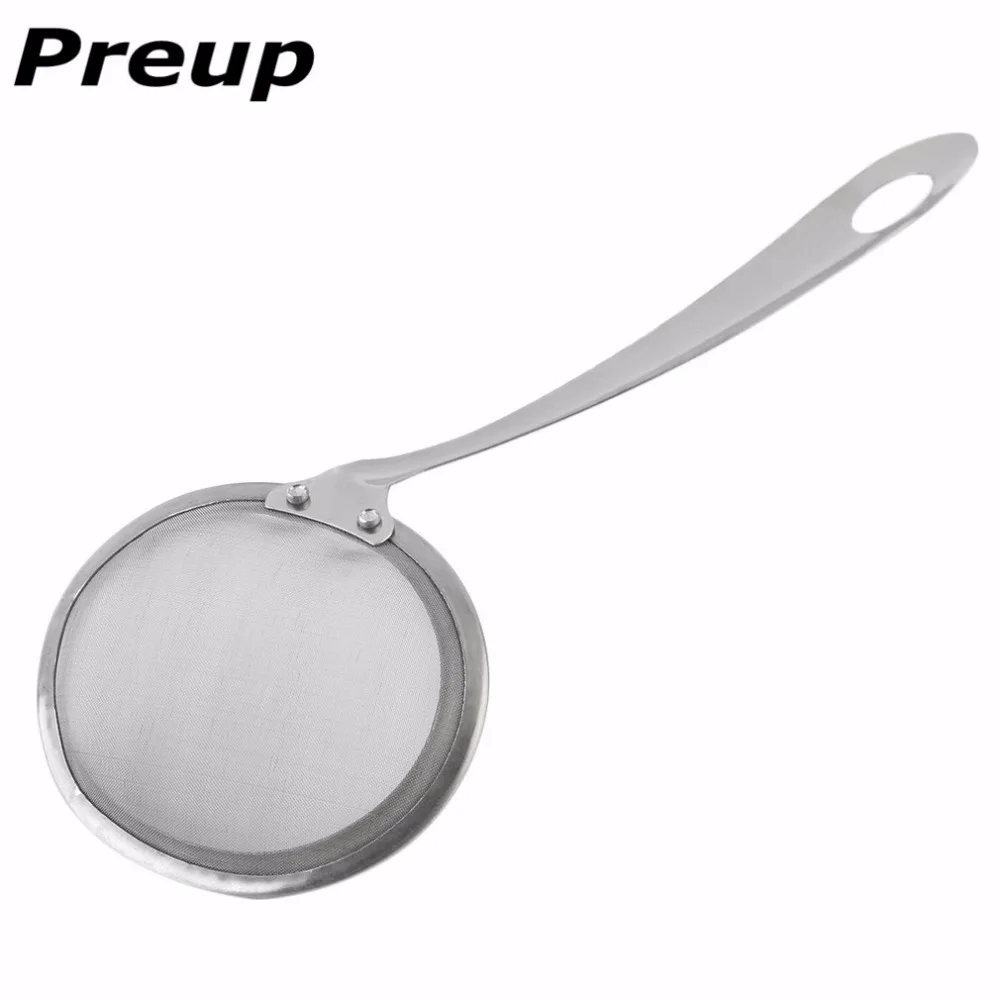 Stainless Steel Kitchen Mesh Colander Scoop Strainer Cooking Tools Soup
