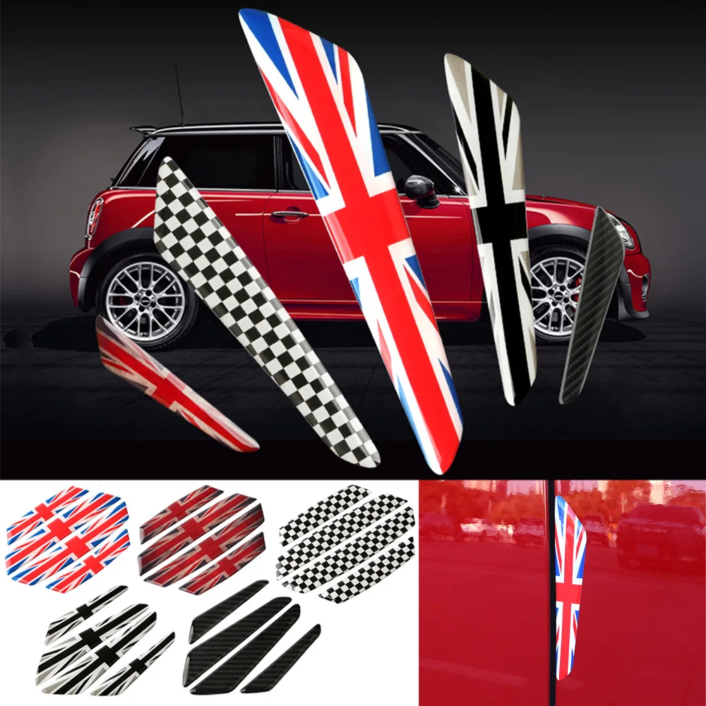 

4pcs Car Door Edge Guard Strip For Mini Cooper JCW One Scratch Protector Anti-collision Sticker Universal Rubber Mouldings