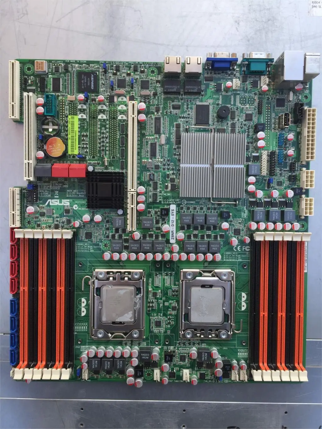 Оригинальная двухсерверная материнская плата Z8NR D12 SYS X58 поддерживает