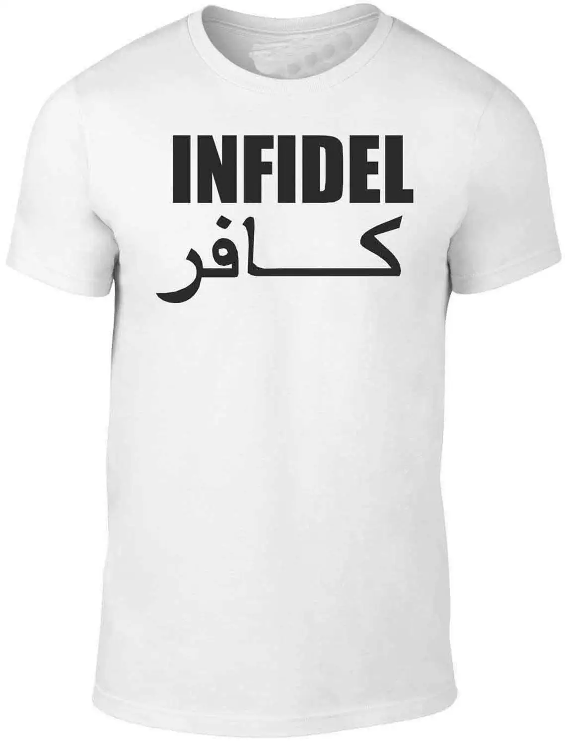 Футболка с надписью Infidel-английская футболка в стиле ретро крутая Военная