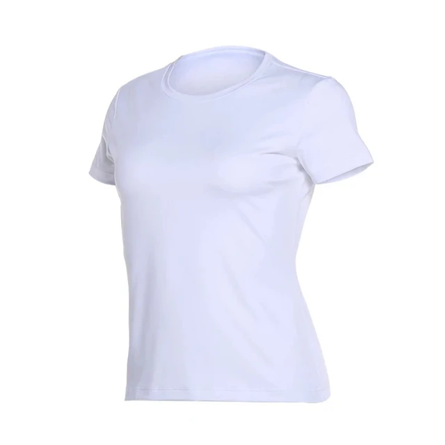 Brand Fitness Sports T shirts Womens Mens 100 Cotton White Short