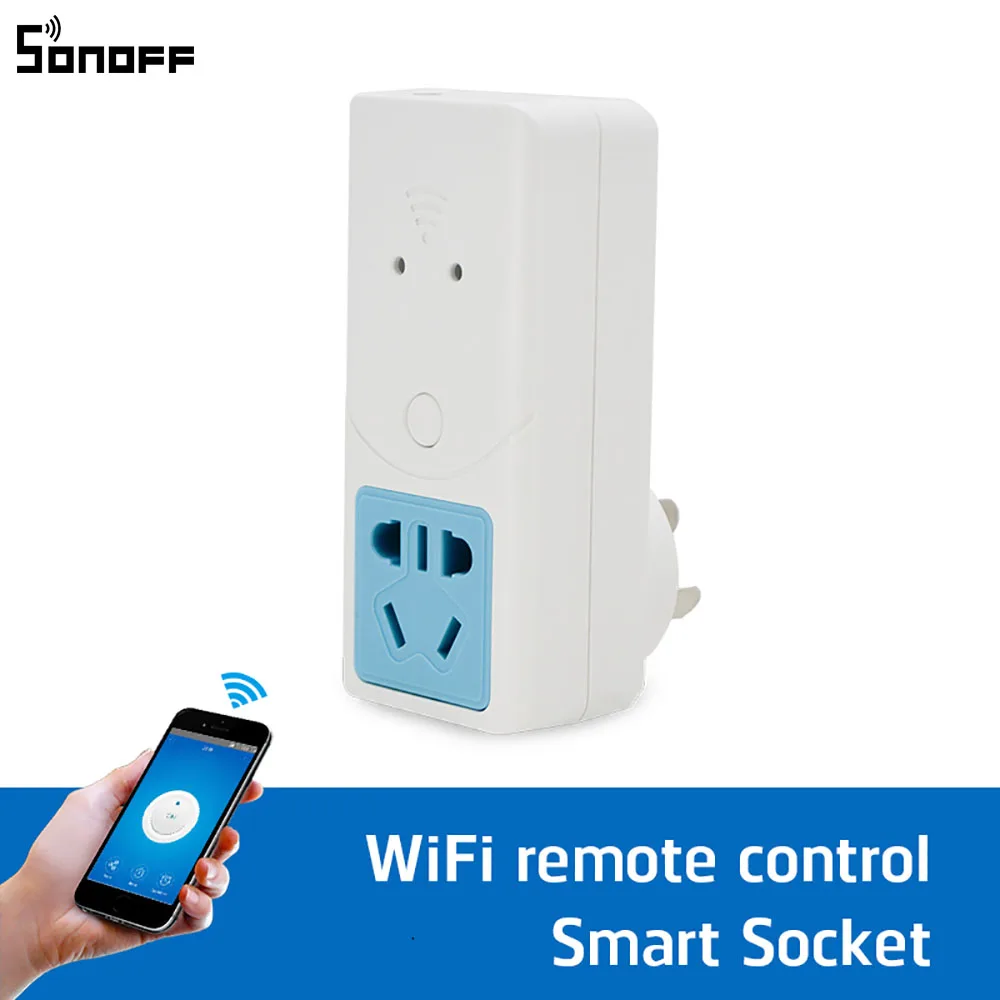 Sonoff S22 Wifi Power Socket Wireless Remote Control Timer Switch Plug Via font b Phone b