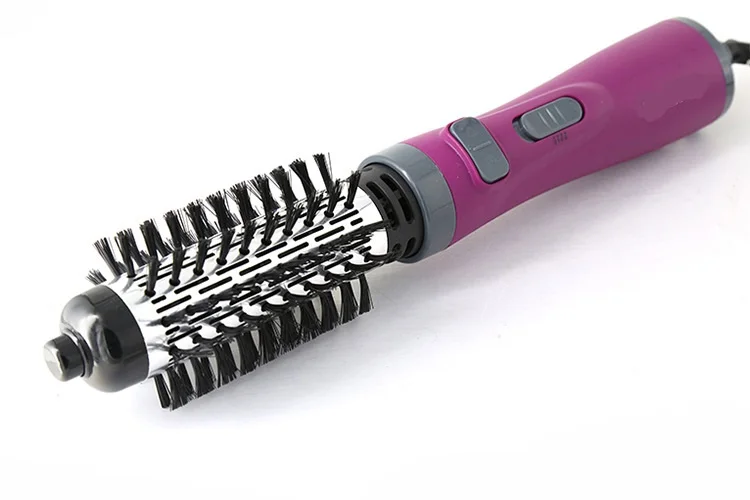 Электрическая щетка для горячего воздуха, фен для волос, Стайлинг, прямая расческа, фен, щипцы для завивки салона, вращающиеся бигуди, расческа для волос, волнистый ролик - Цвет: hot air brush