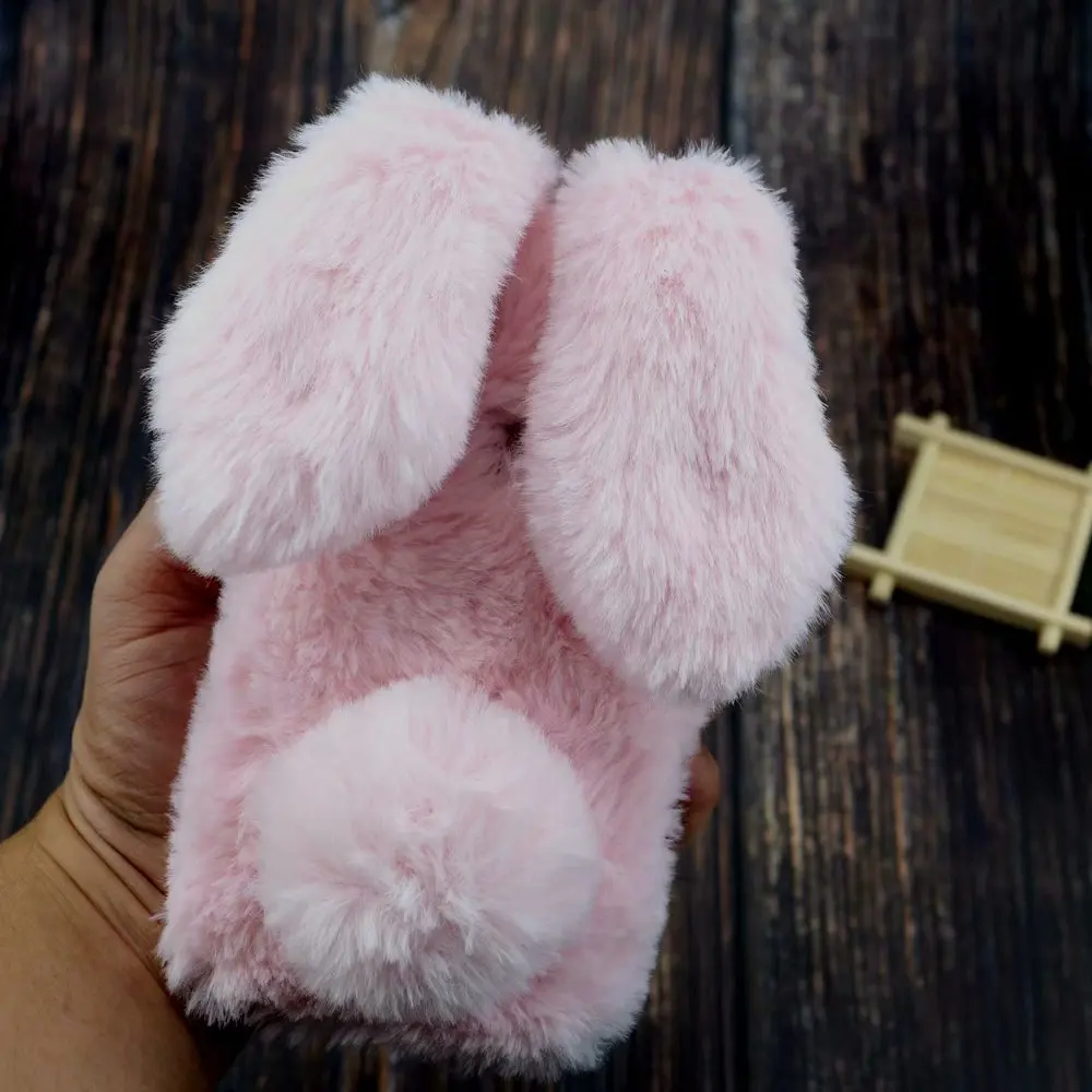 Xiaomi 9 case Plush ball rabbit cute phone case Xiaomi 5 6 8 SE 9 A1 A2 Mix2S Max3 Redmi 5 plus note4X note5pro Girl warm case