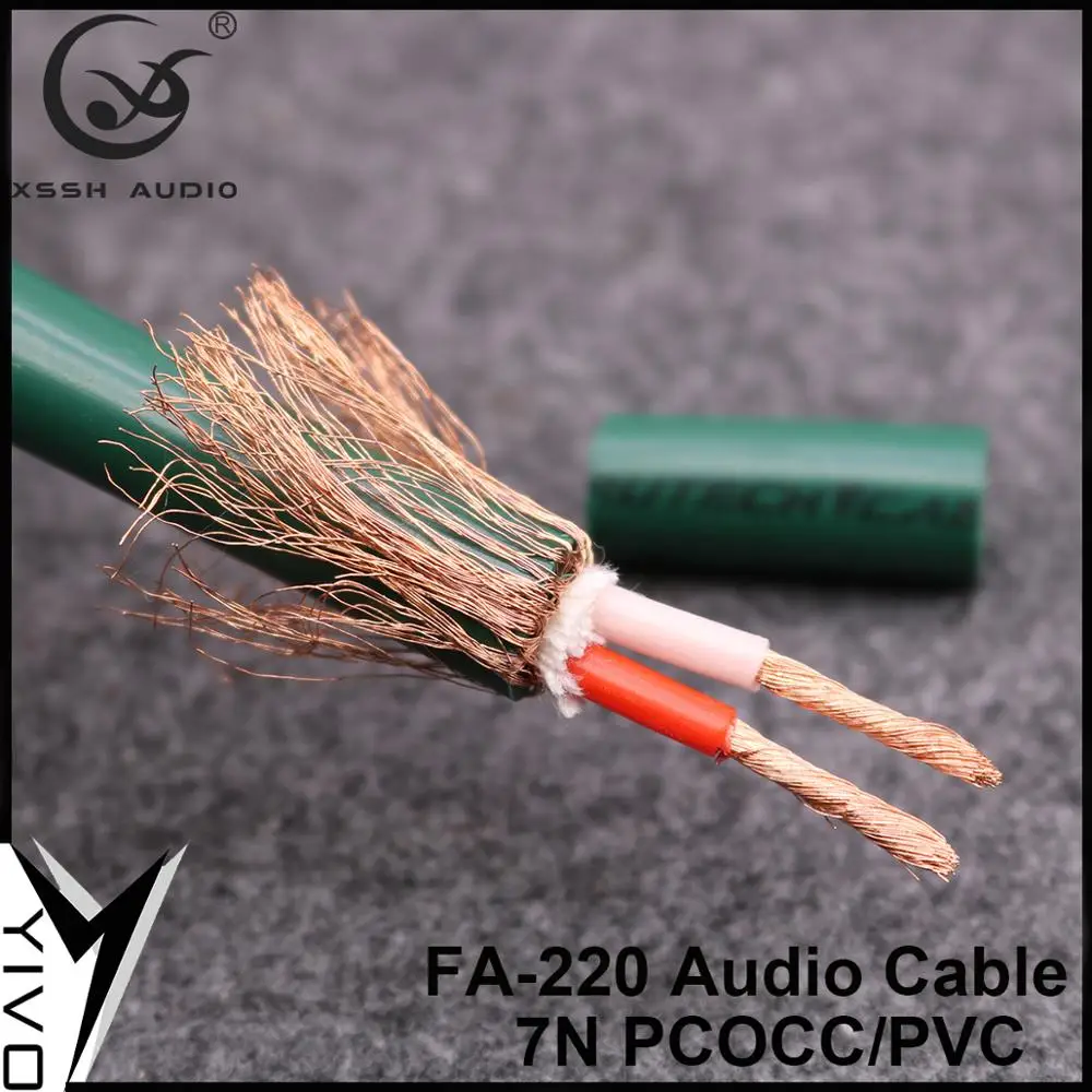XSSH Hi end Fi FA 220 ПВХ 2 ядра чистый Медь из бескислородной меди PCOCC Женский XLR Сделано в