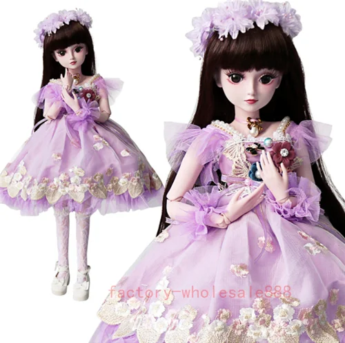 2019 Новинка 60 см ball 1/3 BJD шарнирная кукла женские глаза свободный лицо макияж полный комплект одежды кукла для маленьких девочек игрушки