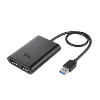 

i-tec USB 3.0 / USB-C Dual 4K DP Video Adapter, 3.2 Gen 1 (3.1 Gen 1), USB Type-A, DisplayPort output, 5120 x 2880 pixels