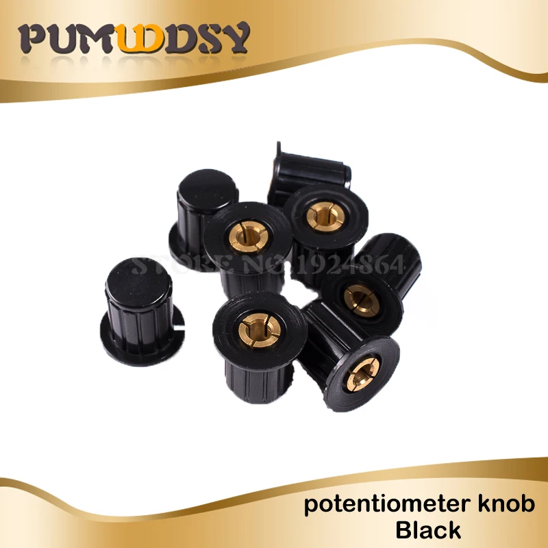 

5PCS black knob button cap is suitable for high quality WXD3-13-2W - turn around special potentiometer knob