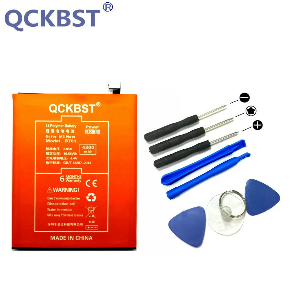 

New BT61 Battery For Meizu M3 Note M681H M681 Phone High Capacity Replacement Battery Bateria 4300mAh + Tracking Code